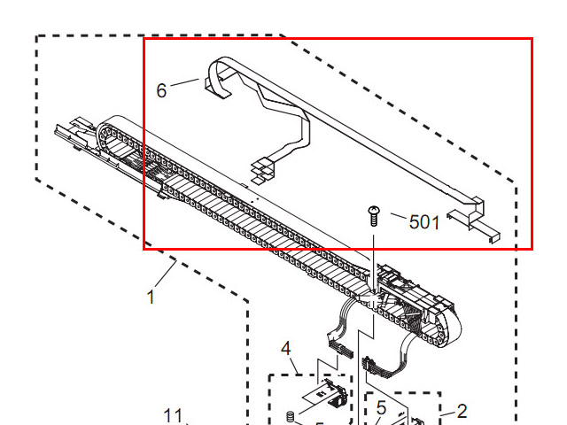 Canon iPF8000 Flexible Cable Ass'y (QM3-2005-000)